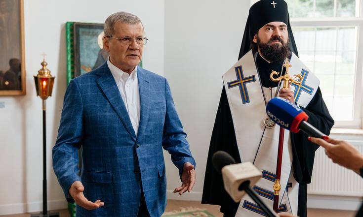 Юрий Чайка передал Успенскому Второафонскому Бештаугорскому мужскому монастырю уникальную старинную икону преподобного Евфимия Нового